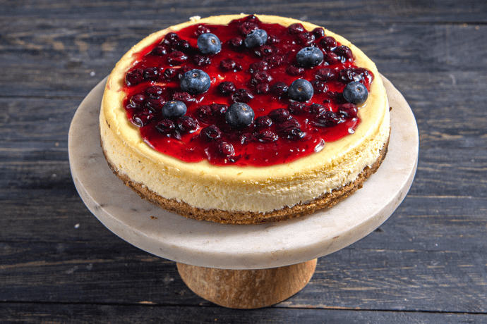 Blueberry Baked Cheesecake