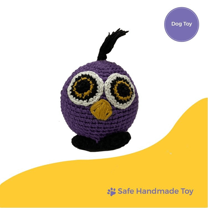 Crochet Owl, Dog Toy