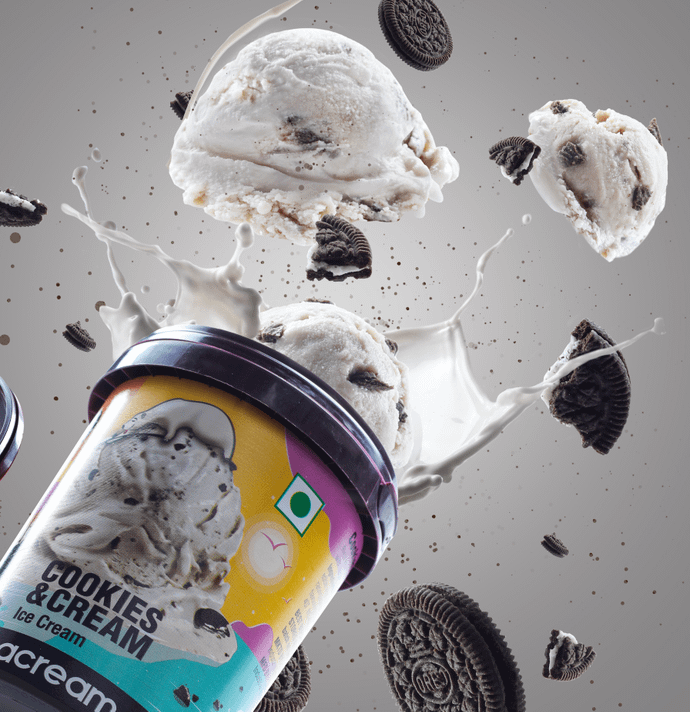 Papacream Cookie & Cream Ice Cream [500 ml]