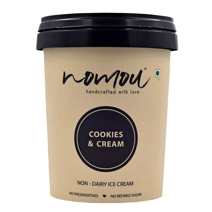 Nomou Vegan Cookies & Cream Ice Cream- 500ml