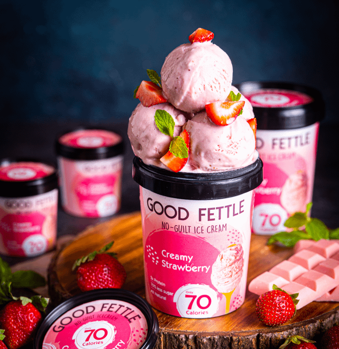 Creamy Strawberry 125 ml Cup. Good Fettle.