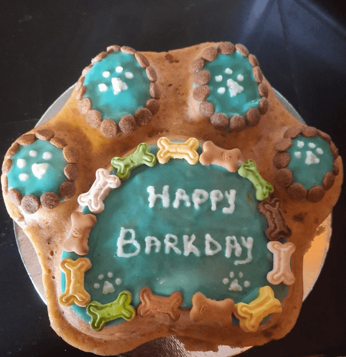 Chicken cake for dogs