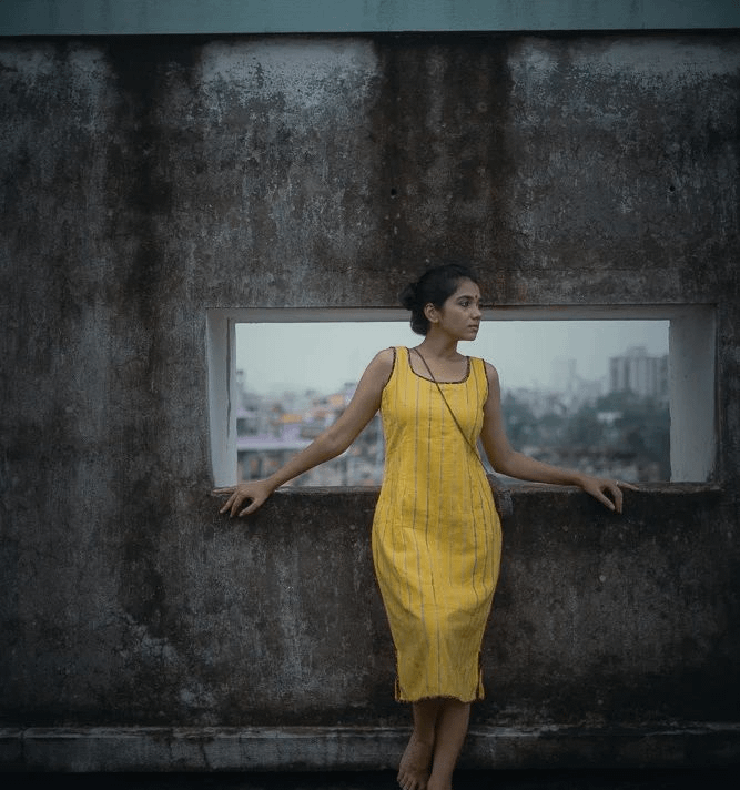 Lemon yellow Khesh dress