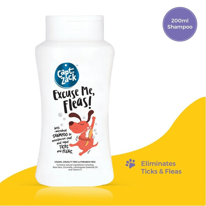 Excuse Me, Fleas! Anti-Microbial Shampoo for Dogs, 200 ml