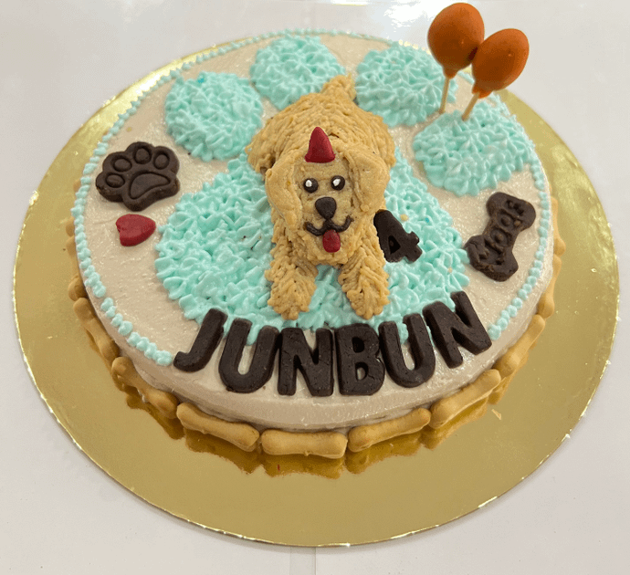 Dog Topped Cake Chicken