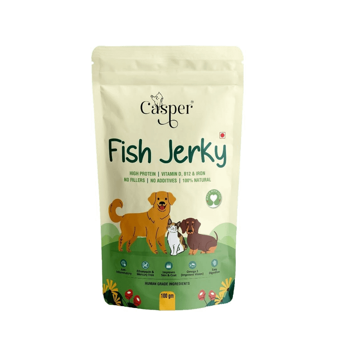 Casper's  Bombay  Duck Fish Jerky  cat treats 100gms Pure Protein Powerhouse