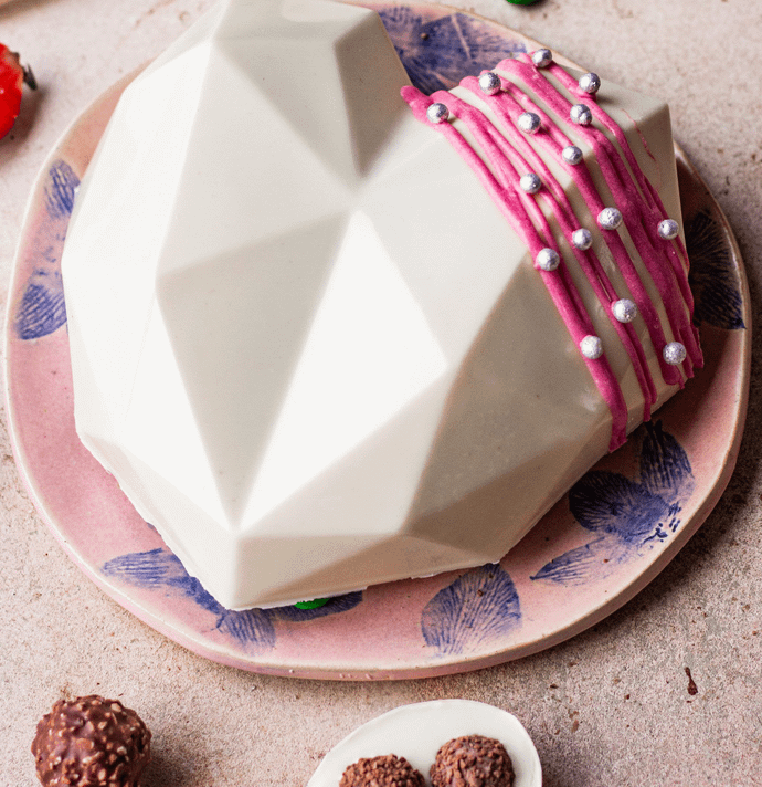 Pink & White Heart Pinata