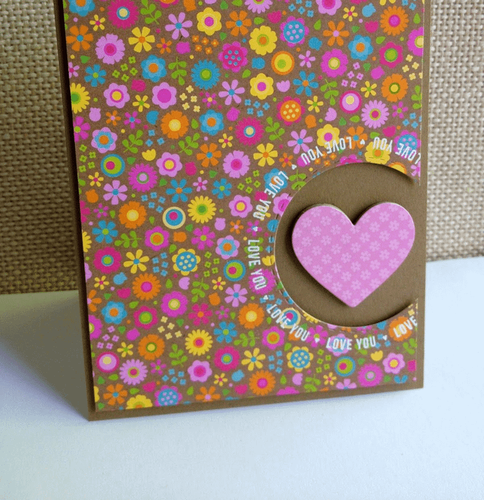 Heart Cutout Valentine Card