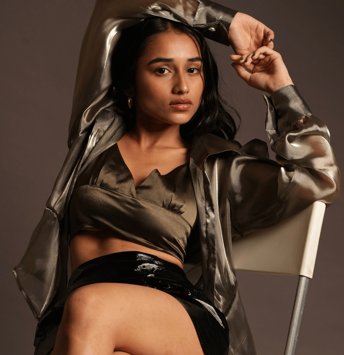 The Champagne Celèste jacket