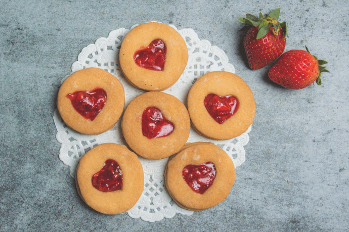 Linzer Heart Cookies (Box of 6)