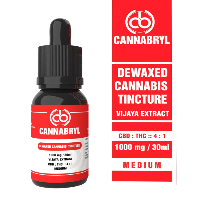 Cannabryl Dewaxed Tincture 4:1 CBD : THC (1000 mg- 3000mg) - 30 ML