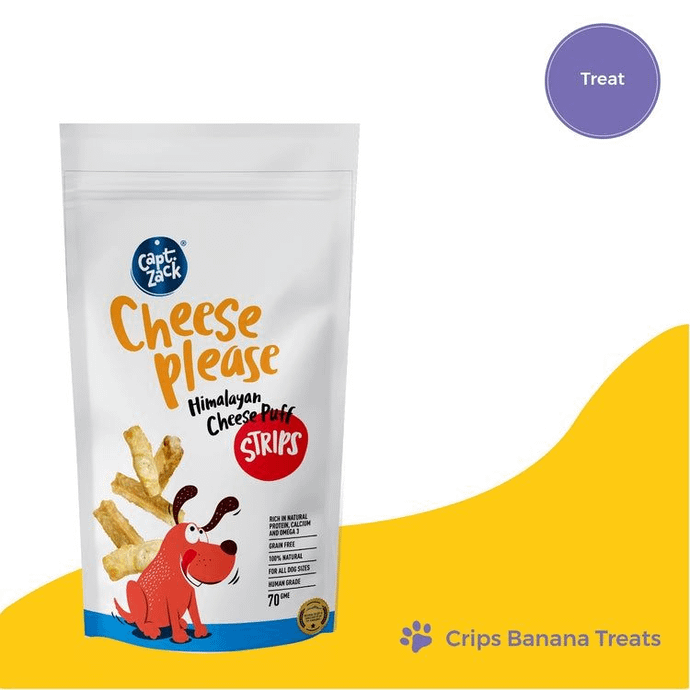 Cheese Please Himalayan Crunchy Cheese Puff Bites Dog Treats