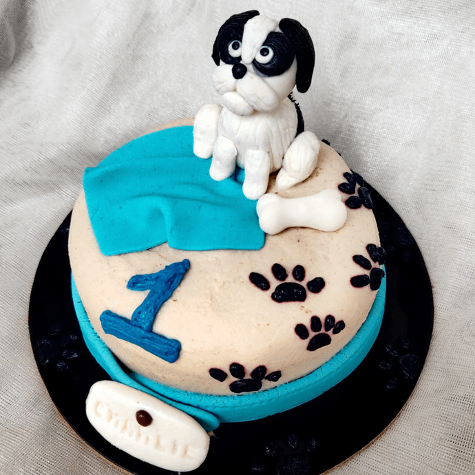 Dog Figurine Cake