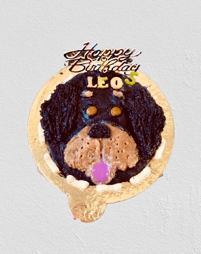 Rottweiler Face Cake