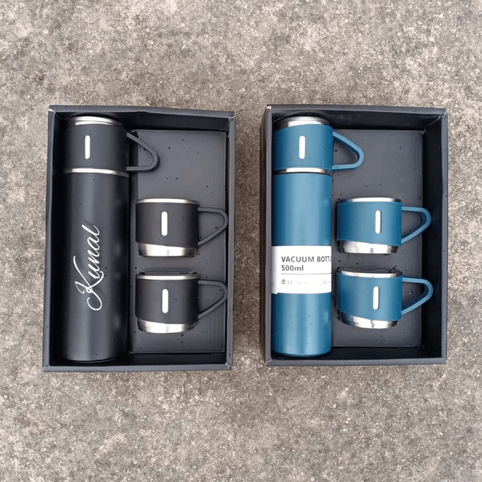 Hot and cold flask with cup combo