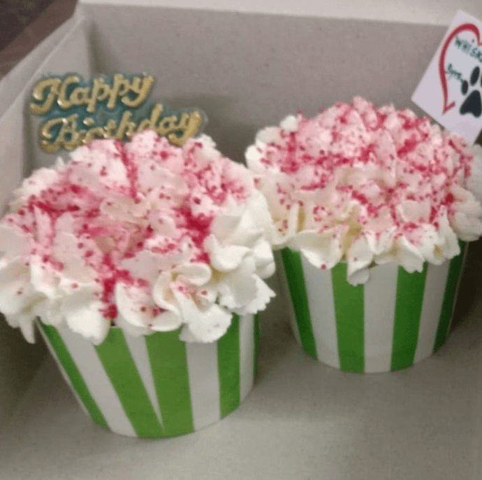 All Veggie Red Velvet Cupcakes -Box of 2