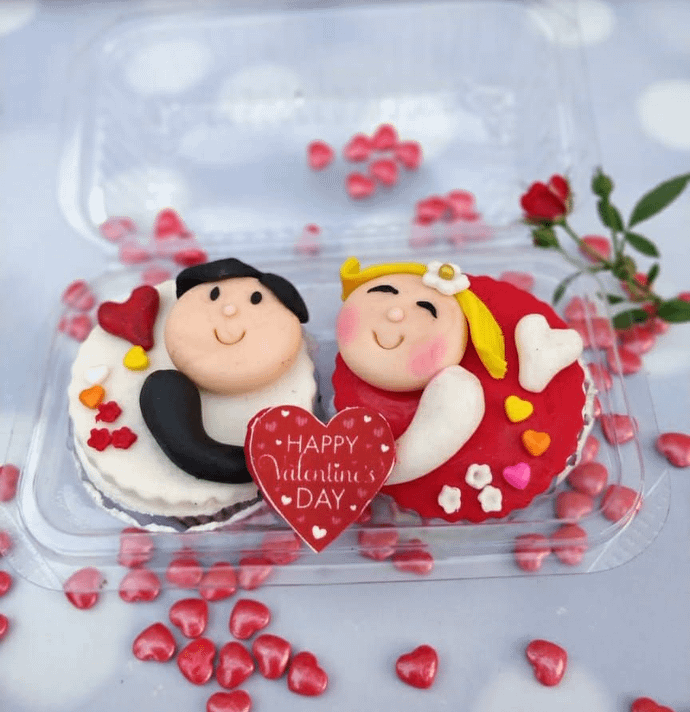 Made For Each Other Cupcake Set (Box of 2)