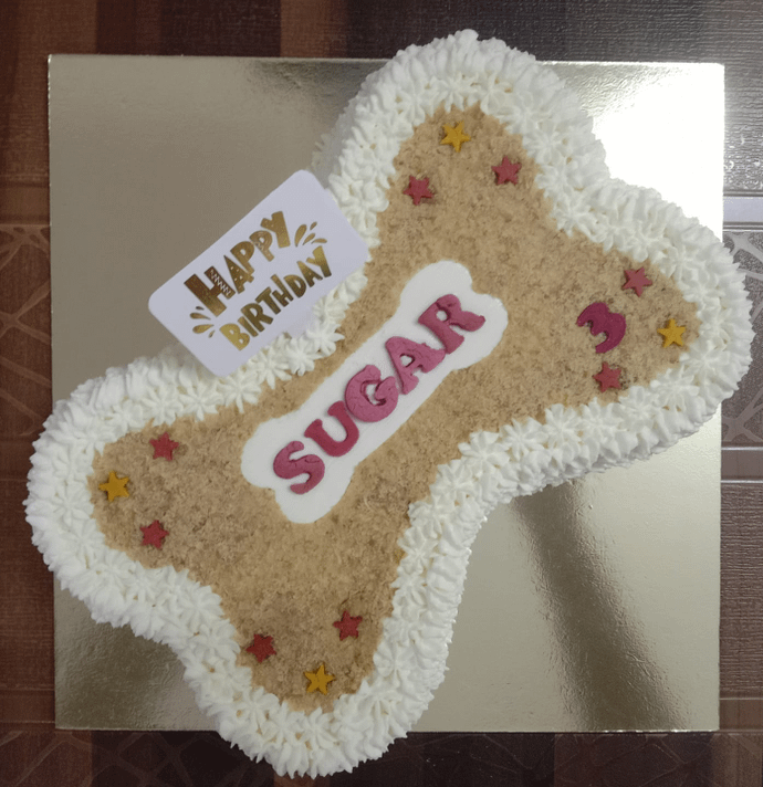 Chicken Crumble Cake -1kg (Bone shape)