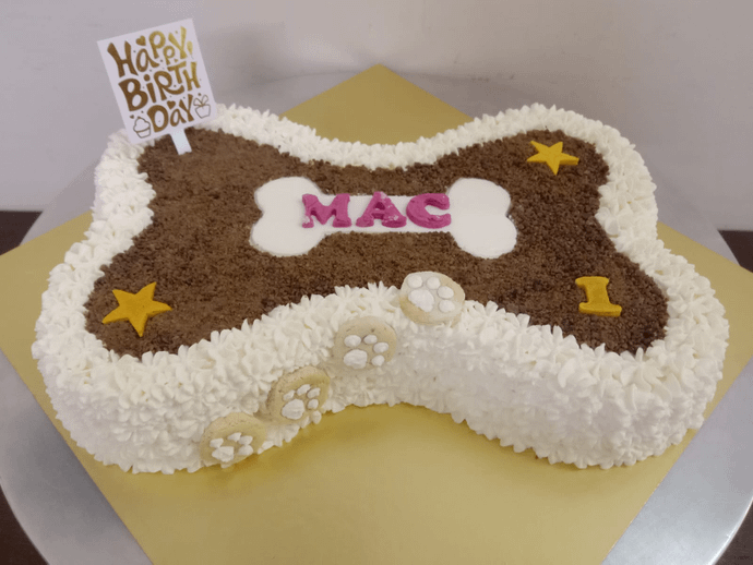 Crumble Cake with paws -1kg (Bone shape)