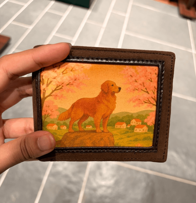 Golden retriever wallet