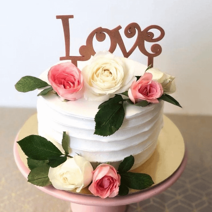 Floral Anniversary Cake