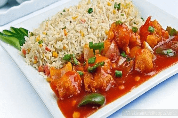 Chicken Manchurian Fried Rice