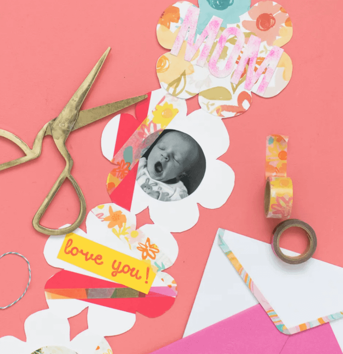 Floral Accordion Card