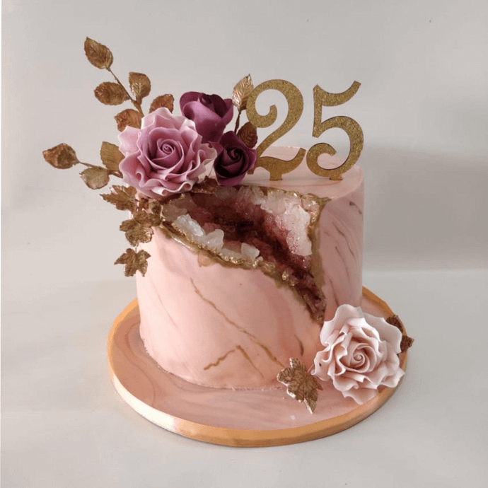 Geode Anniversary Cake