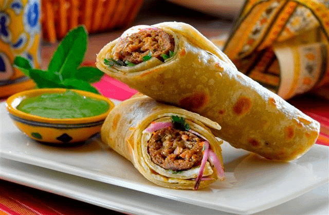 Chicken Seekh Kabab Roll