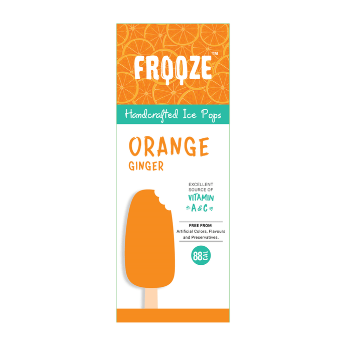Frooze Orange Ginger Popsicle