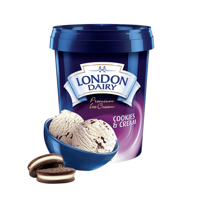 London Dairy Cookies & Cream (serves 4)-Tub