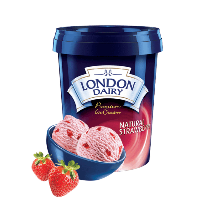 London Dairy Simply Strawberry (serves 4)-Tub