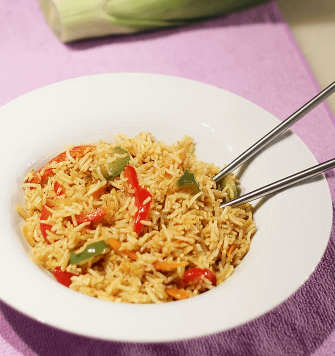 Veg Singapore Fried Rice