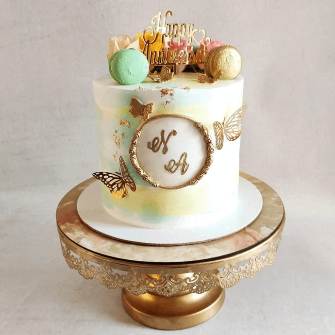 Macaron Anniversary Cake