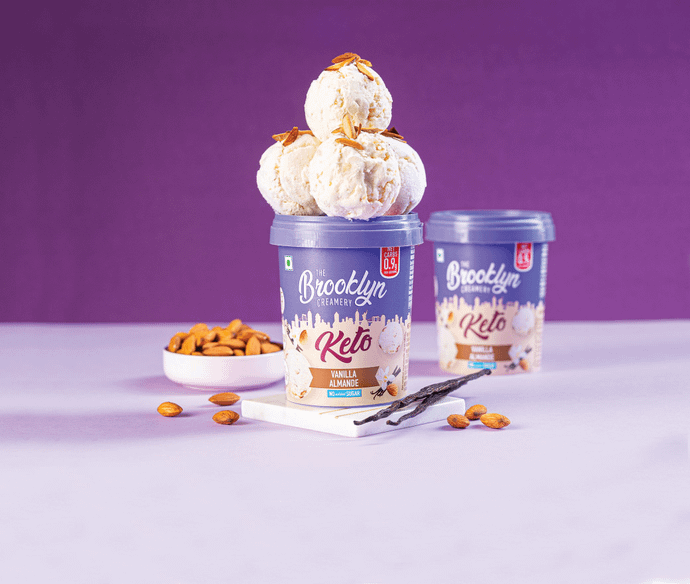 Brooklyn Creamery Vanilla Almande Keto- 450ml-Tub