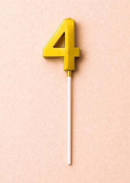 Number Candle "4"