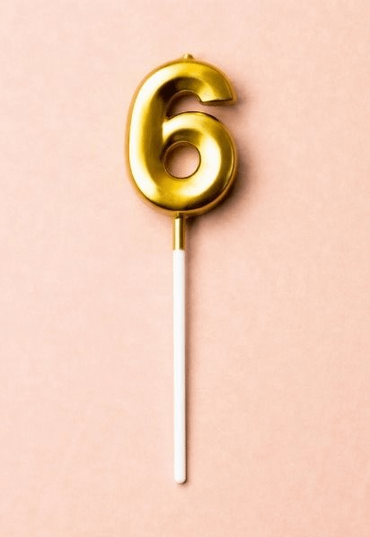 Number Candle "6"