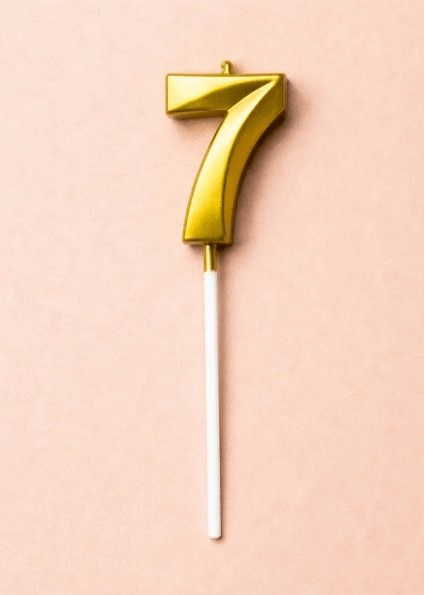 Number Candle "7"
