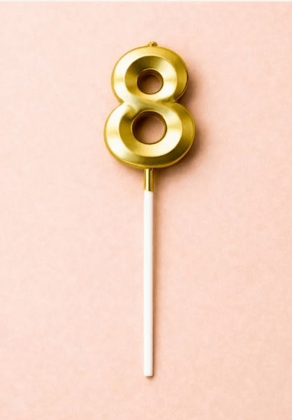 Number Candle "8"