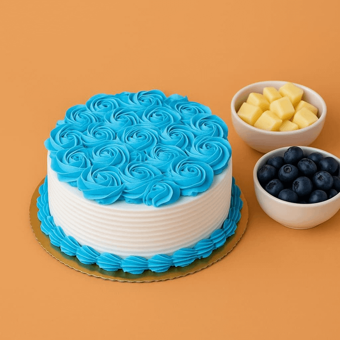 Blueberry Dreamscape Cake (600 Gram)
