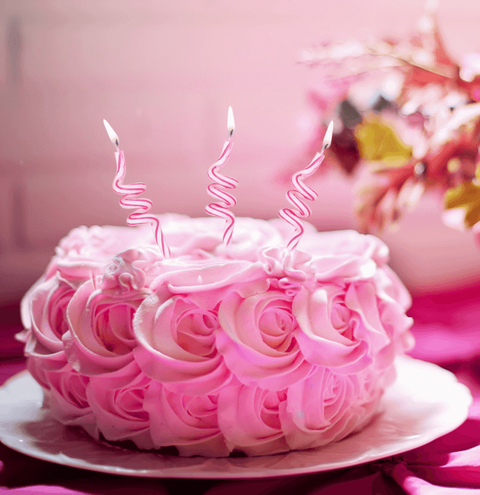 Blush Blossom Fruit Cake 900 Gram