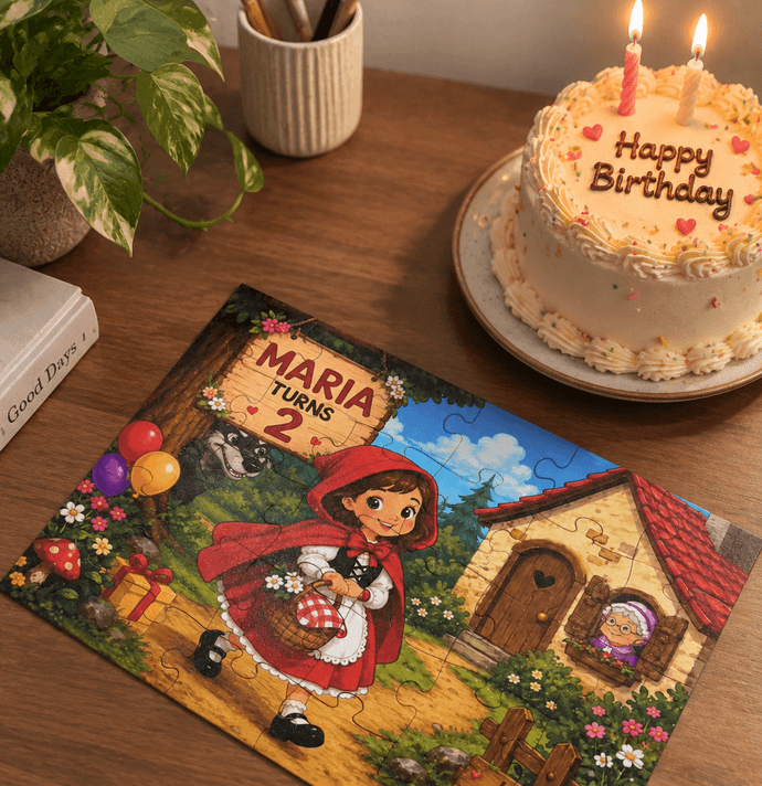 Birthday Jigsaw Gift with custom name and image