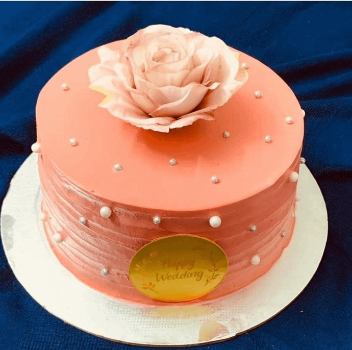 Blush Rose Strawberry Cake 650 Gram