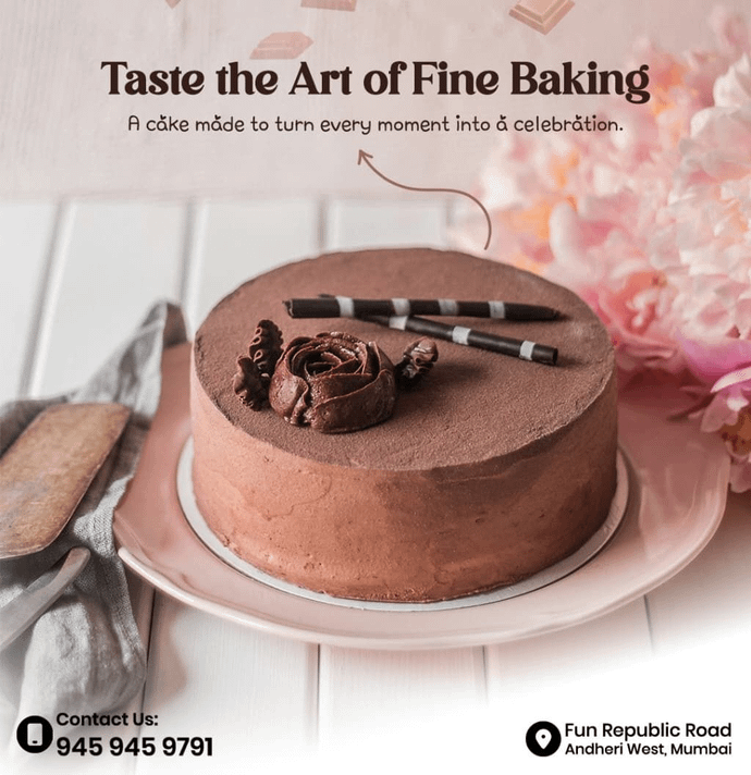 Exotic chocolate cake