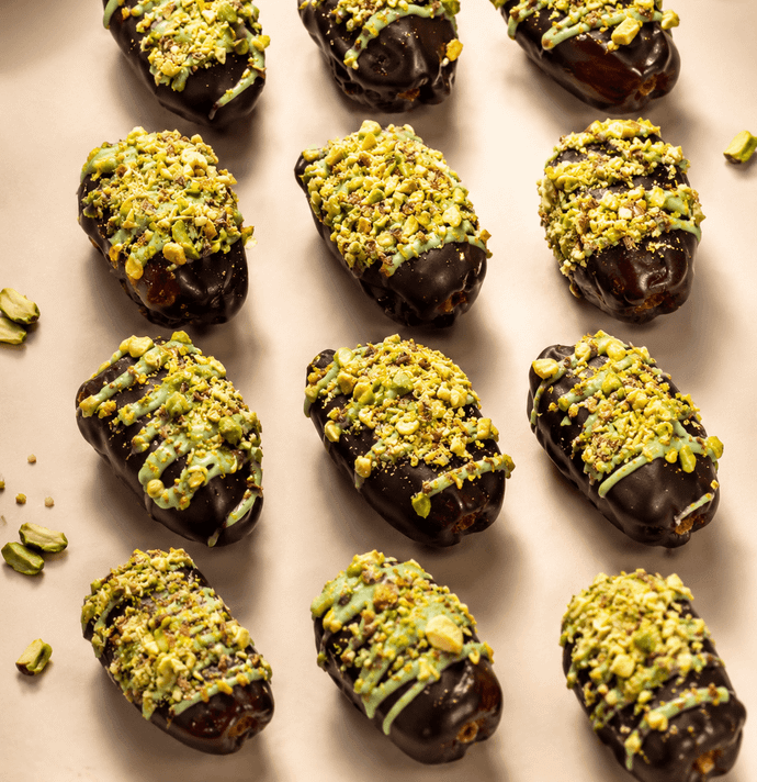 Kunafa Pistachio Chocolate Dates 