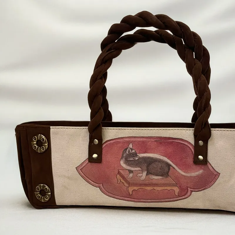 Cat Moms Shoulder Baguette Bag