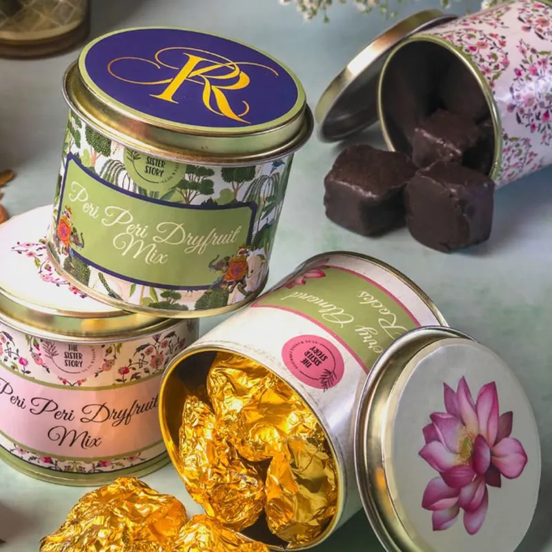 Pack of 8 Assorted Vegan Dry fruit rocks available in Potli/Tins