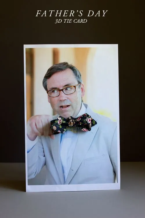 3D Tie Card