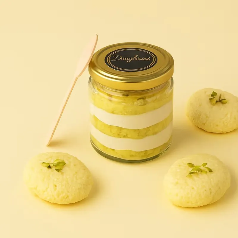 Rasmalai jar cake