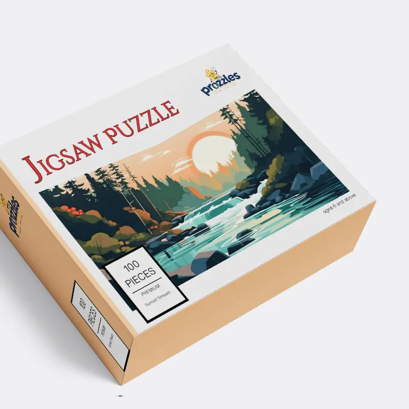 Jigsaw Puzzle | Sunset Stream| 100 Pieces | Premium Jigsaw Puzzles